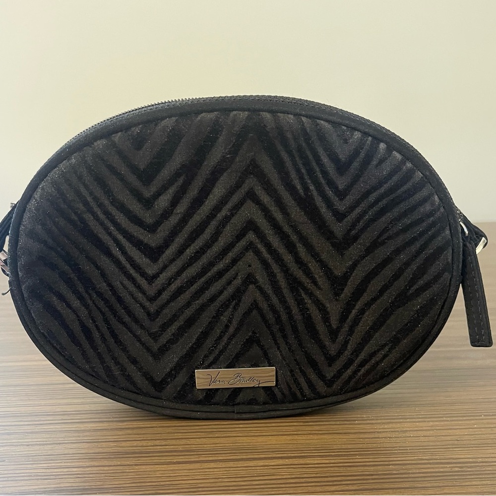VERA BRADLEY - Zebra Flock Crossbody Classic Black Purse handbag